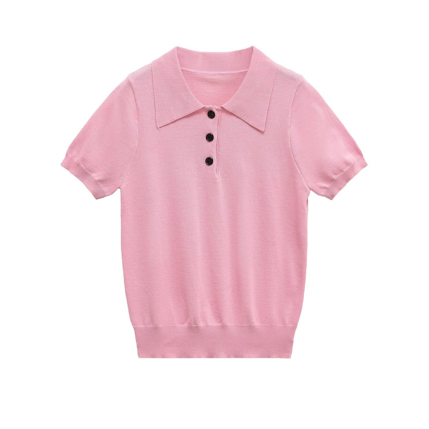Versatile Knit Short Sleeve Polo Shirt.