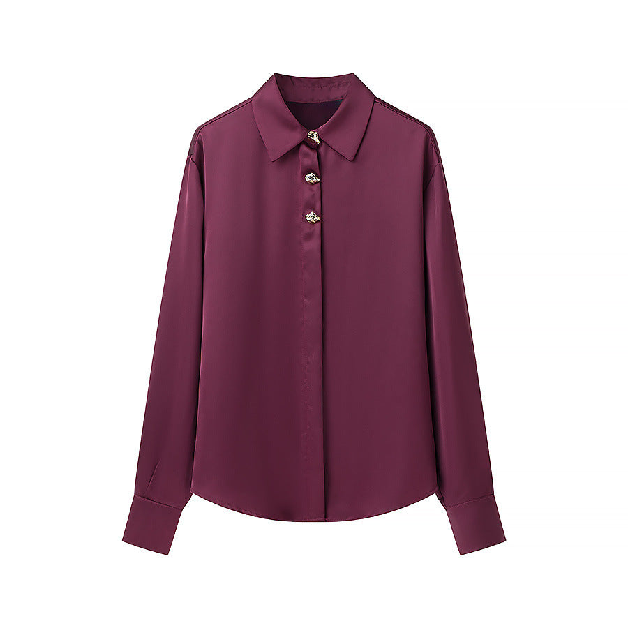 Essential Jewel-Button Blouse