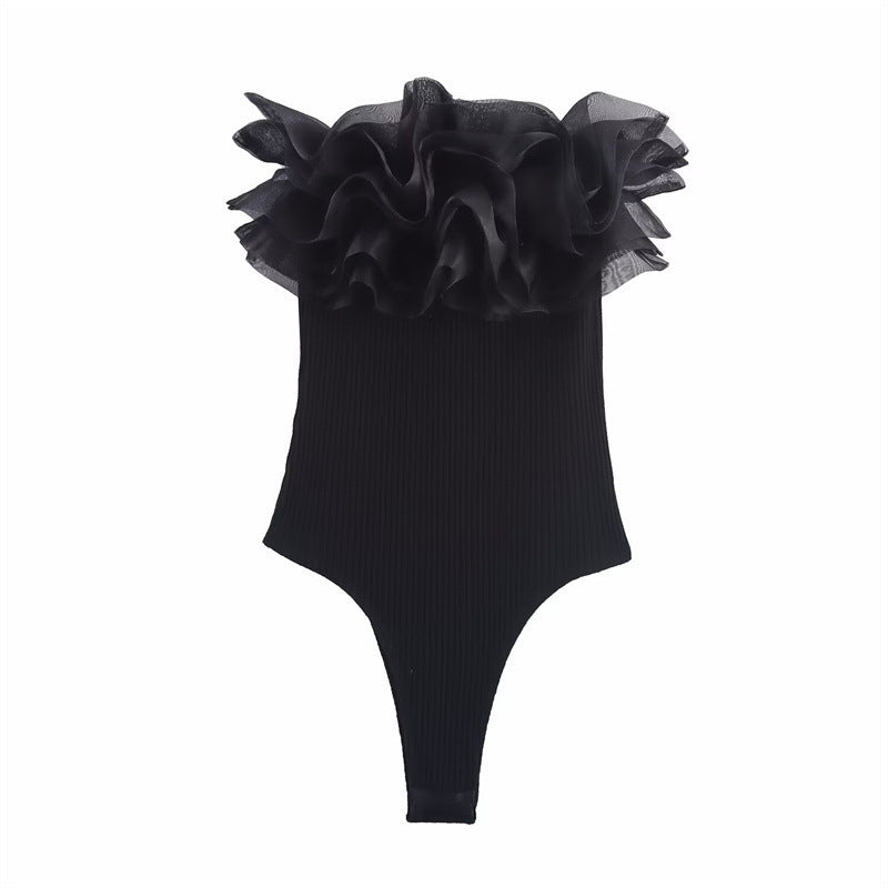 Essential Ruffle-Trim Bodysuit
