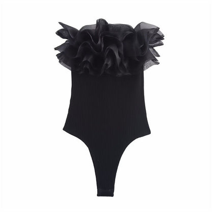 Essential Ruffle-Trim Bodysuit
