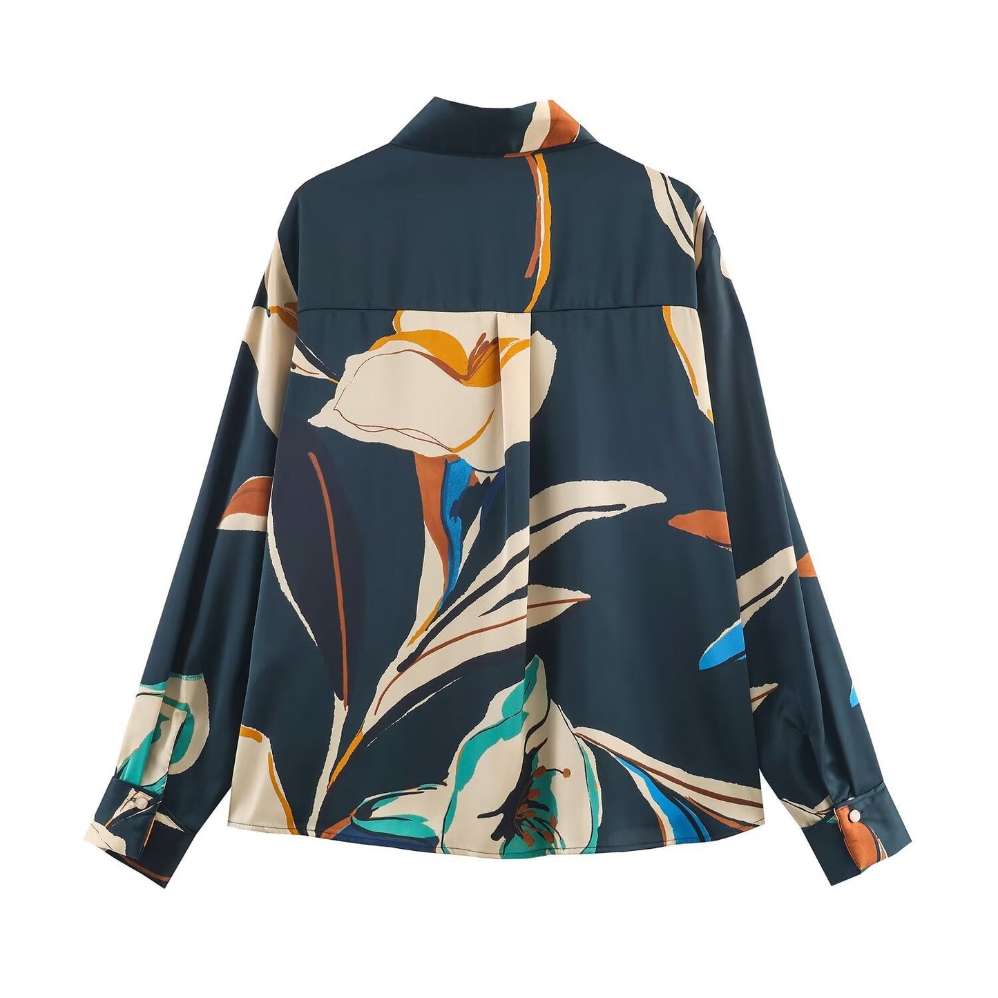Urban Abstract-Bloom Blouse - Blue