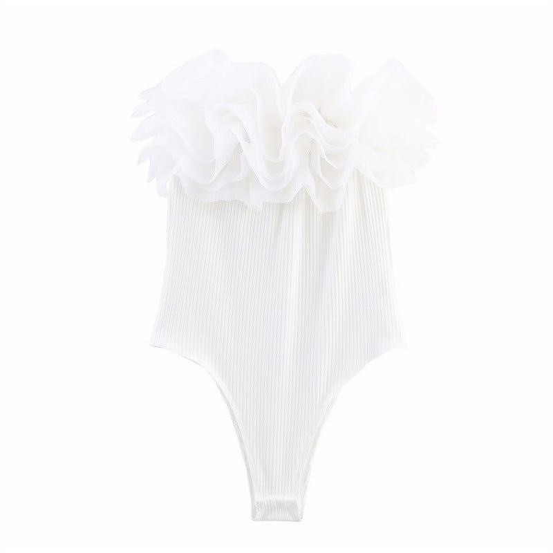 Essential Ruffle-Trim Bodysuit
