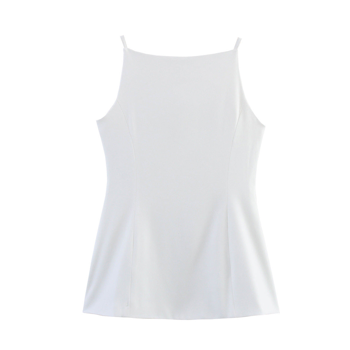 Luxe Sculpted Button Vest - White