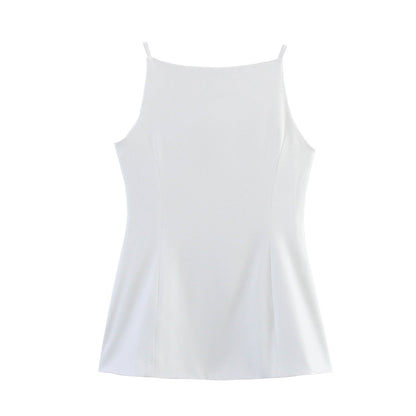 Luxe Sculpted Button Vest - White