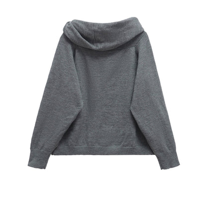Urban Cowl-Neck Sweater - Gray