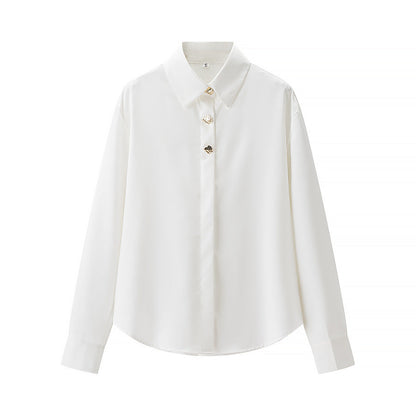 Essential Jewel-Button Blouse