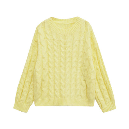 Essential Cable-Knit Sweater - Yellow