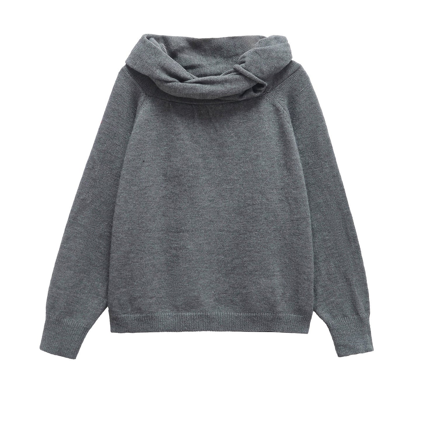 Urban Cowl-Neck Sweater - Gray