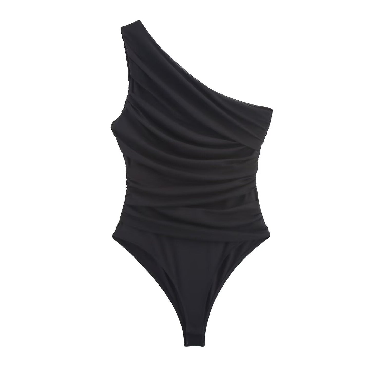Essential One-Shoulder Draped Bodysuit