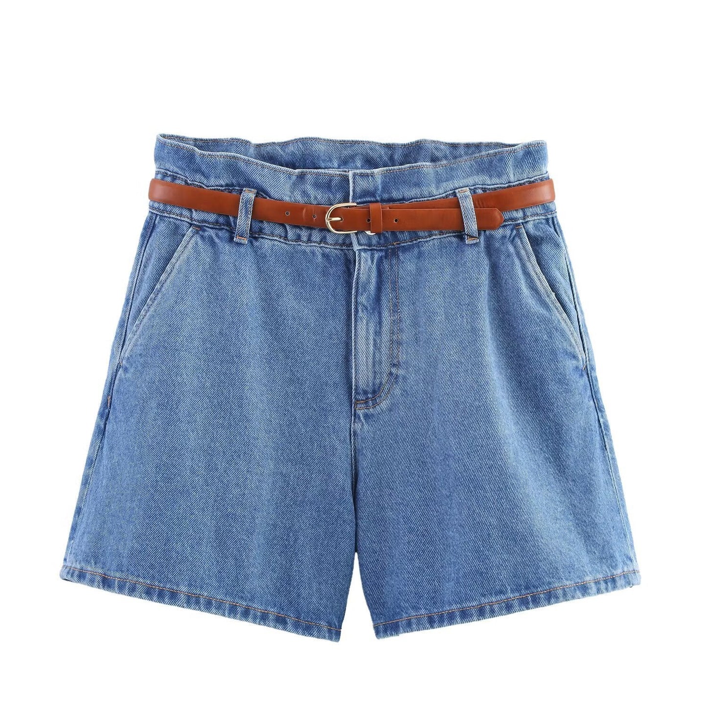 Luxe Paperbag Belted Shorts