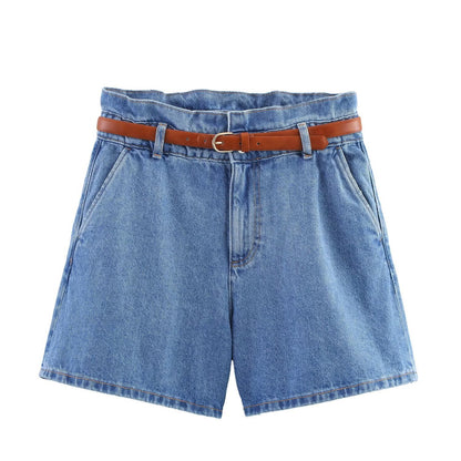 Luxe Paperbag Belted Shorts