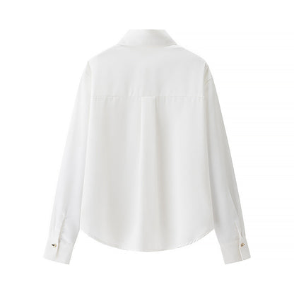 Essential Jewel-Button Blouse