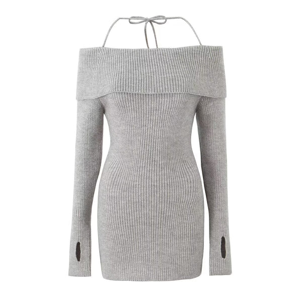 Vintage Folded Knit Dress