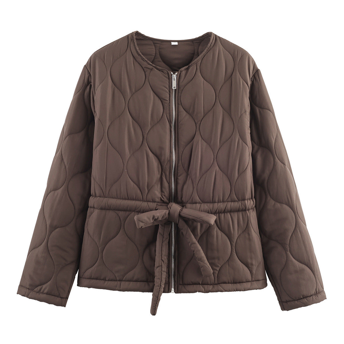 Essential Belted Bow Quilted Jacket