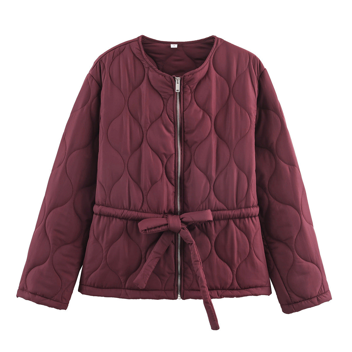 Essential Belted Bow Quilted Jacket