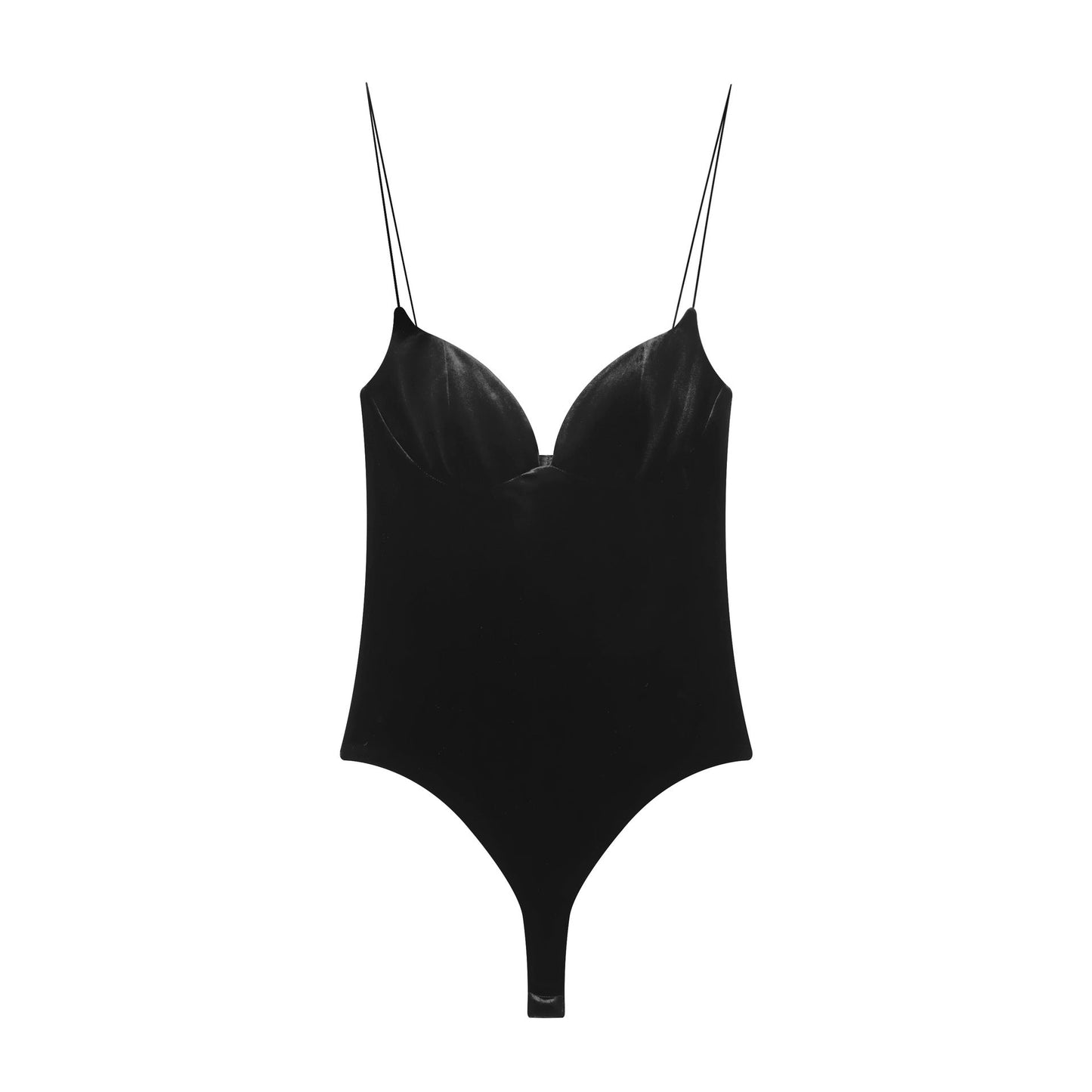 Essential Satin Spaghetti-Strap Bodysuit