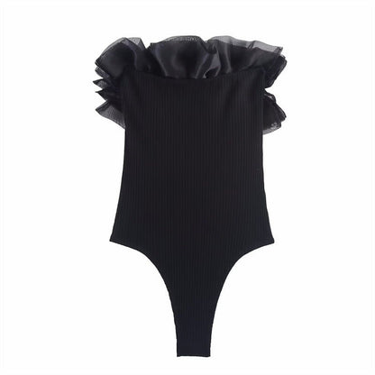 Essential Ruffle-Trim Bodysuit