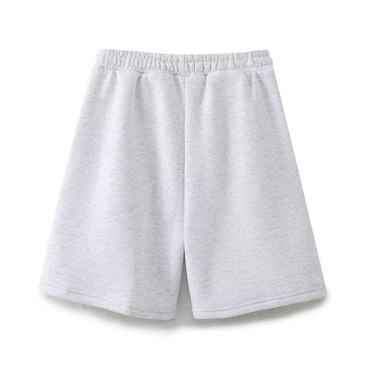 Urban Relaxed New York Print Shorts - Gray