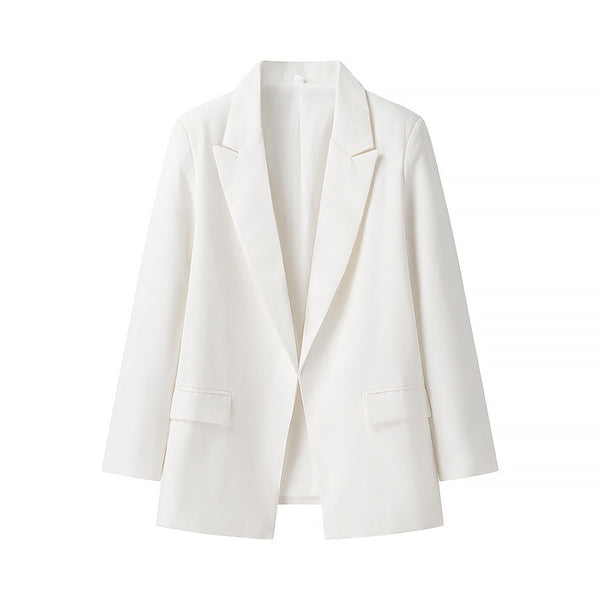 Classic-Tailored Jacket - White