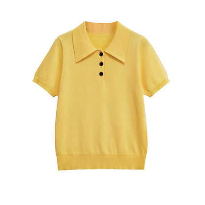Versatile Knit Short Sleeve Polo Shirt.