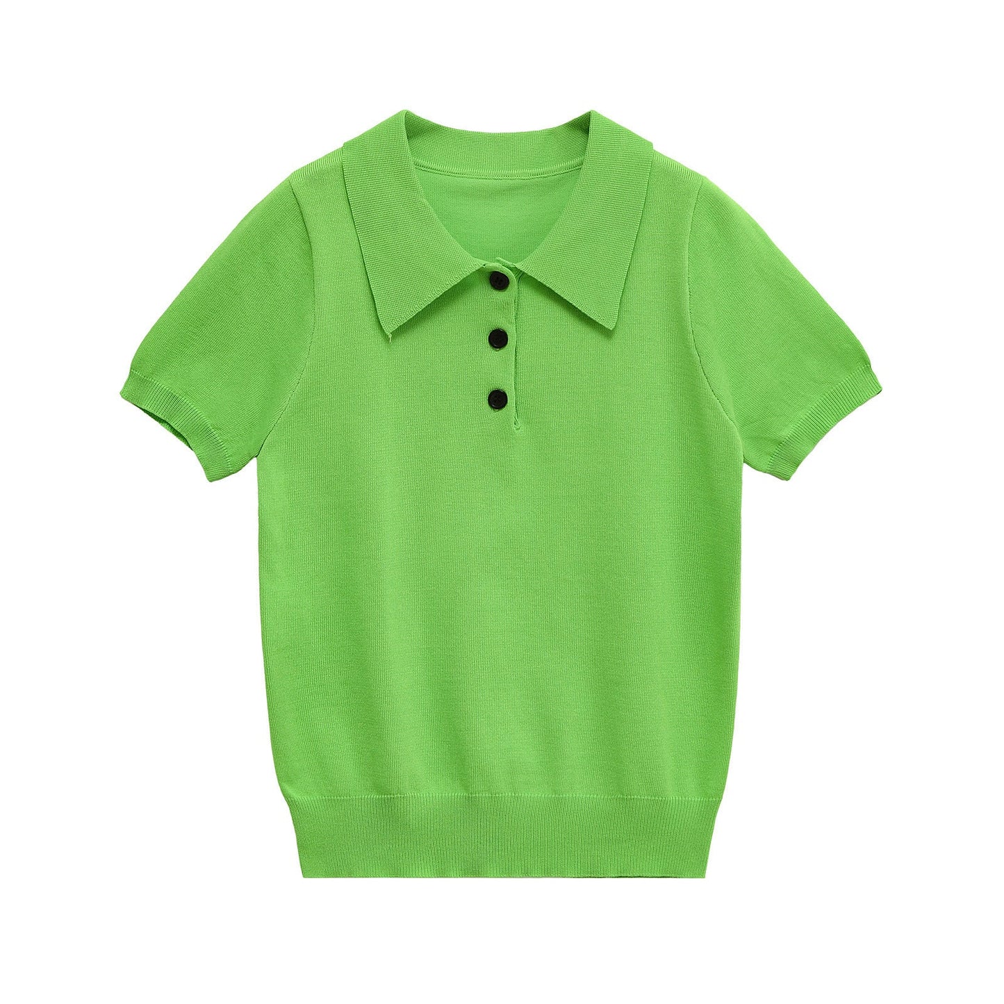 Versatile Knit Short Sleeve Polo Shirt.