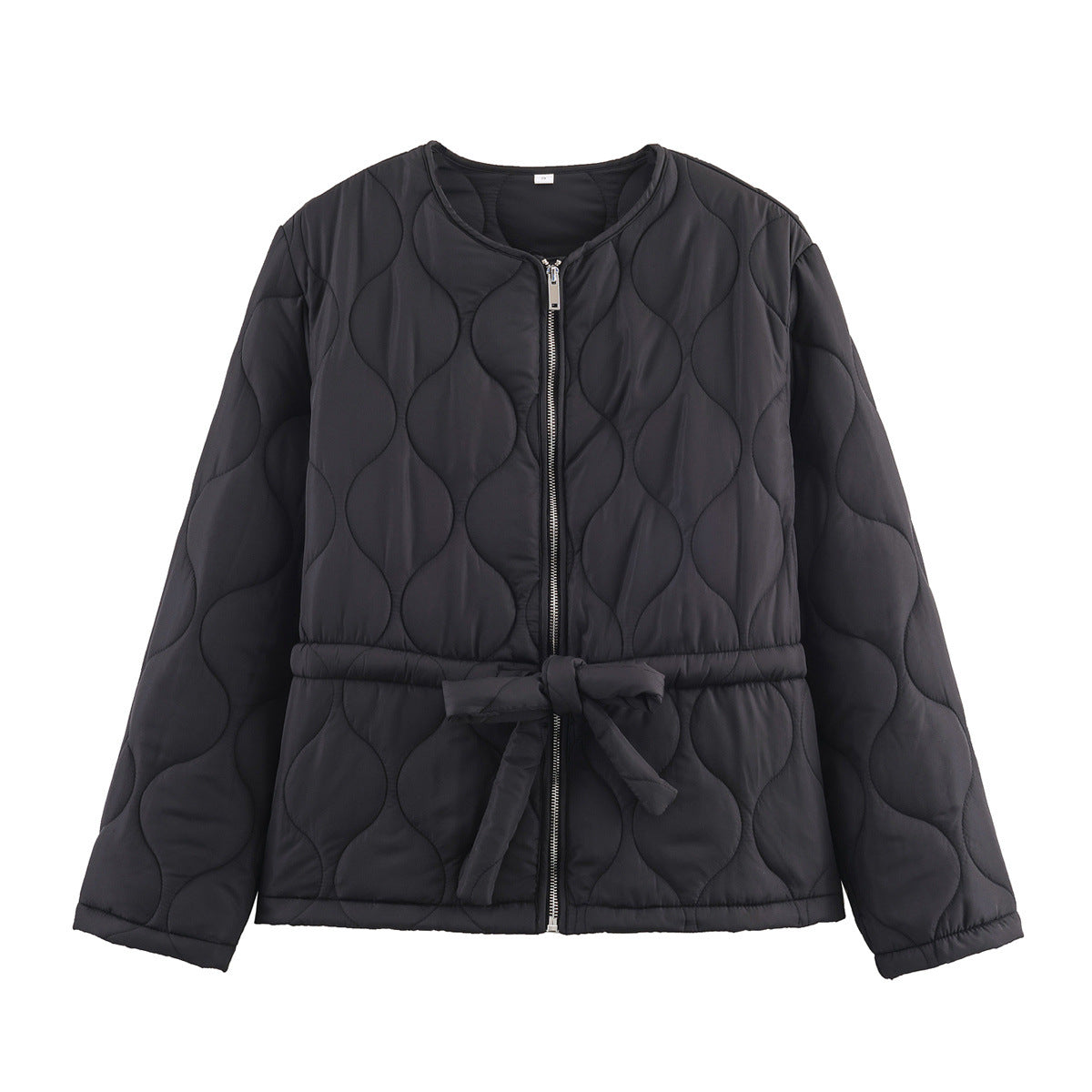 Essential Belted Bow Quilted Jacket