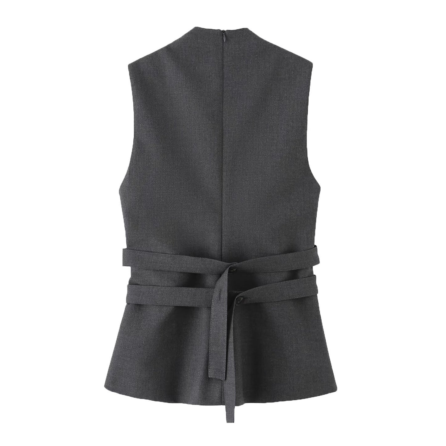 Smart Casual Sleeveless Vest - Gray