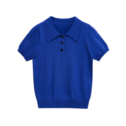 Versatile Knit Short Sleeve Polo Shirt.