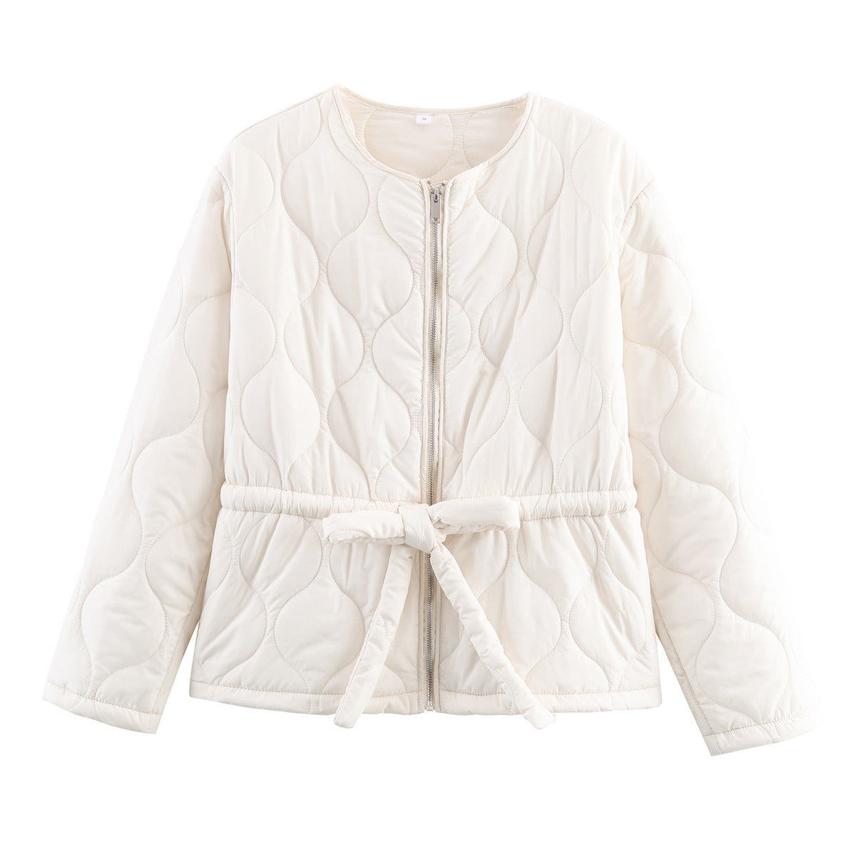 Essential Belted Bow Quilted Jacket
