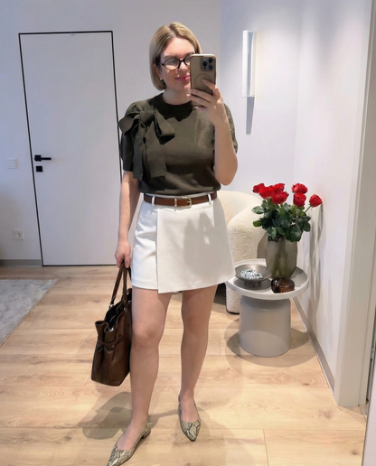Essential Belted Wrap Shorts
