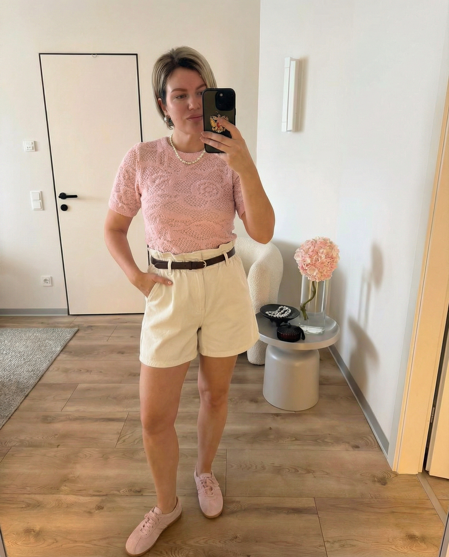Luxe Paperbag Belted Shorts